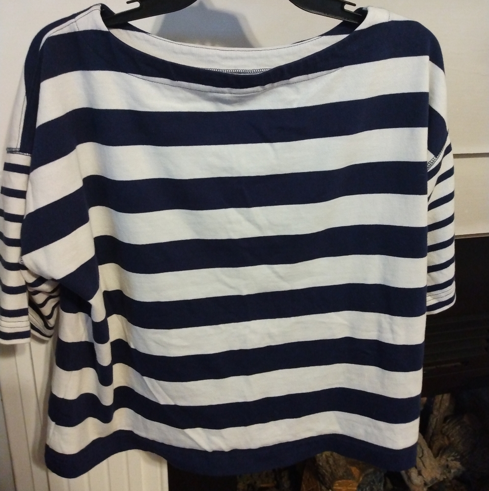 Gap striped boat neck top